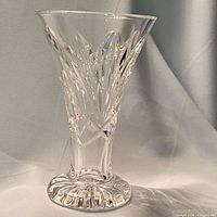 Full view of Waterford cut crystal vase
