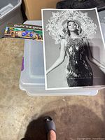 Front cover of Beyoncé tour program booklet on storage bin