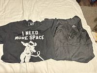 T-shirt and jacket side by side