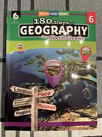 Front cover of 180 Days of Geography workbook