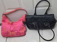 Both handbags front view