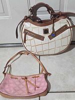 Both handbags front view