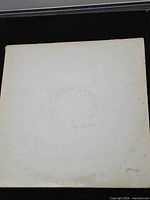 Front of white album sleeve