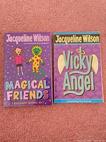 Front covers of Magical Friends and Vicky Angel