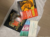 Three LP jackets visible: Beethoven box, Vivaldi sleeve, black festive music cover