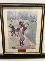 Full view of framed print showing artwork, mat and frame