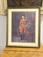 Front view showing entire framed print and frame style