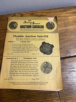 Front cover showing Johnson & Jensen Auction Catalog Double Auction Sale #10 with missing corner