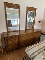 Long dresser with two mirrors