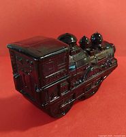 Front three-quarter view showing locomotive form