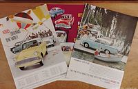 Three advertisements laid out showing overall condition and imagery