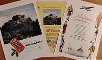 All three McVitie & Price advert pages laid out