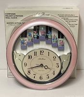 Clock inside original box showing front image and product details