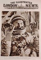 Full view of Illustrated London News page featuring John Glenn photograph