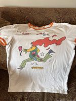 Full view of front graphic and entire T-shirt