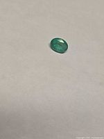 Top view of oval emerald