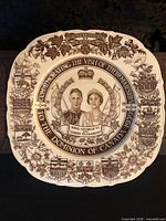 Full front view of commemorative plate