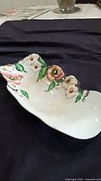 Full view of Carlton Ware floral relief serving dish