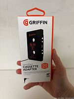 Front of sealed retail box showing Griffin DirectDeck Cassette Adapter