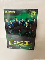 Front view of sealed CSI Season 2 DVD box set