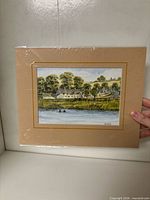 Front view of sealed matted John Bathgate art print