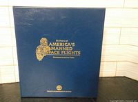 Front of blue album binder