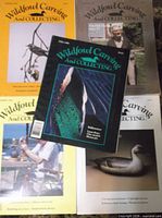 All five Wildfowl Carving And Collecting magazines, grouped