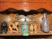 All items arranged on shelf for overview