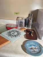 All items grouped on countertop