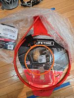 Lifetime 5860 red rim with bracket and net packaged
