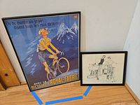 Both framed prints side by side showing relative sizes and frames