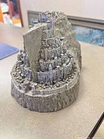 Front angled view of Minas Tirith city model showing tiered architecture