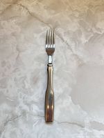 Fork full front view showing handle and tines
