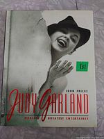 Front cover showing title, author and image of Judy Garland