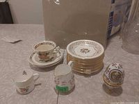 Group shot of all china pieces