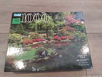 Puzzle box top showing brand, piece count and image