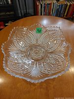 Top view showcasing full pattern and sawtooth rim