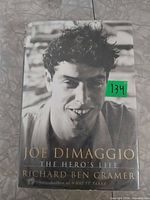 Front cover showing title, author, and photo of Joe DiMaggio
