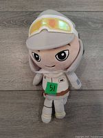 Front view Luke Skywalker Hoth plush showing suit and visor