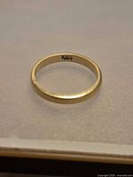 Ring showing interior 585 stamp