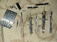 overall view showing all drafting tools