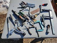 Full layout of all tools on table