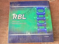 Front of RBL Precision ANSI Roller Chain box