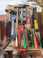 Overview of entire lot laid out on cardboard