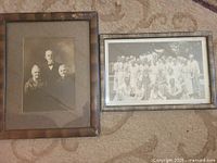 Front view of both framed photographs side by side