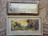 Front view of both framed prints