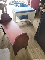 Bench and stool together for context