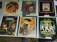 All six VideoDiscs laid out