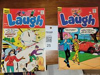 Front covers of Laugh #184 and #192