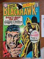 Front cover of Blackhawk #229 showing title, artwork, price